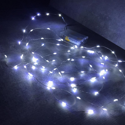 Гирлянда светодиодная A-PLUS НА БАТАРЕЙКАХ 4 м 80 диодов LED, белый цвет Гирлянда светодиодная A-PLUS НА БАТАРЕЙКАХ 4 м 80 диодов LED, белый цвет