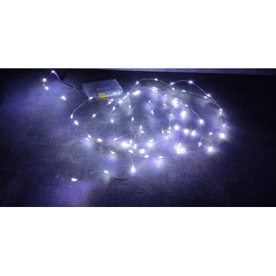 Гирлянда светодиодная A-PLUS НА БАТАРЕЙКАХ 4 м 80 диодов LED, белый цвет Гирлянда светодиодная A-PLUS НА БАТАРЕЙКАХ 4 м 80 диодов LED, белый цвет