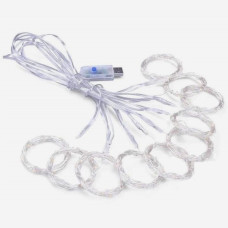 Гирлянда светодиодная USB 2*2 м LED A-PLUS белый цвет 8948