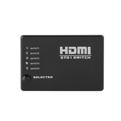 HDMI-переключатель (switch) RIAS HS55 5xHDMI с пультом ДУ Black (3_01834)