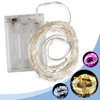 Светодиодная гирлянда-нить на батарейках Decorative Light синяя 10м 100LED 218-21526967 Светодиодная гирлянда-нить на батарейках Decorative Light синяя 10м 100LED 218-21526967