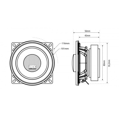 Коаксіальна акустика MTX TX240C Коаксіальна акустика MTX TX240C