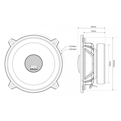 Коаксіальна акустика MTX TX450C Коаксіальна акустика MTX TX450C