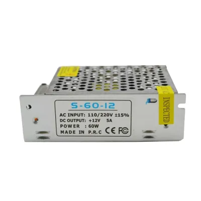 Блок питания адаптер RIAS S-60-12 12V 5A 60W Металл (3_00714) Блок питания адаптер RIAS S-60-12 12V 5A 60W Металл (3_00714)