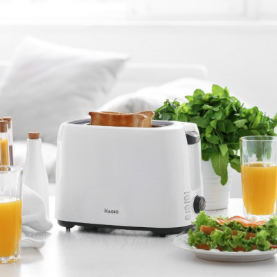 Тостер для хліба MAGIO МG-278 White Тостер для хліба MAGIO МG-278 White