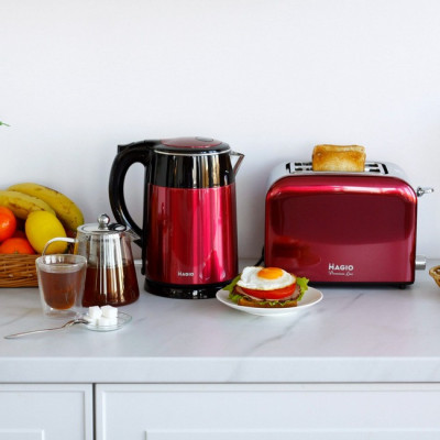 Тостер для хлеба MAGIO МG-286 Red Тостер для хлеба MAGIO МG-286 Red