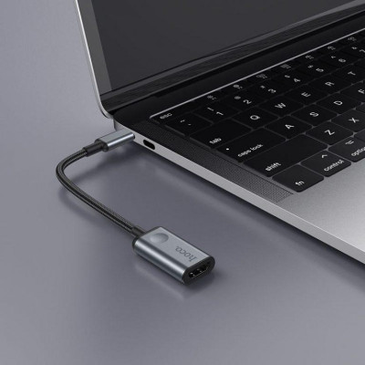 Конвертер Type-C HUB HOCO HB21 Type-C to HDMI converter Metal Gray Конвертер Type-C HUB HOCO HB21 Type-C to HDMI converter Metal Gray