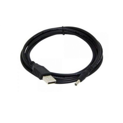 Кабель для роутера Xiaomi USB to DC 5v 3.5x1.35 mm 1 м Черный