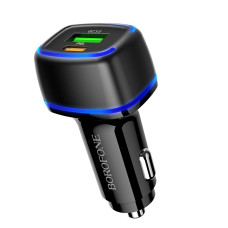 Автомобильное зарядное устройство Borofone BZ14A PD20W + QC3.0 3A Черный