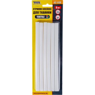 Стержни клеевые 11,2*200 мм 6 шт для ткани TEXTILE MASTERTOOL GM (42-1170) Стержни клеевые 11,2*200 мм 6 шт для ткани TEXTILE MASTERTOOL GM (42-1170)