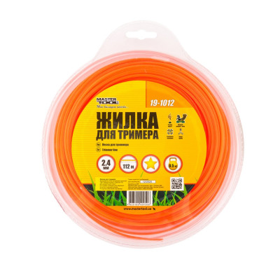 Лісочка для тримера MASTERTOOL GM Зірка 2.40 мм 112 м (19-1012)