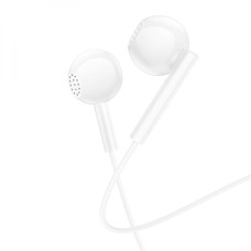 Проводные наушники Borofone 3.5 mm BM76 Ocean вкладыши с микрофоном 1.2 m White