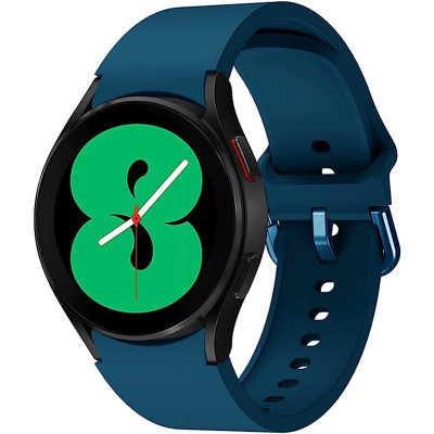 Ремінець силіконовий BeWatch Samsung Galaxy Watch 4 / 5 / Pro SoftTouch Синій (0139305)