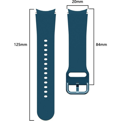 Ремінець силіконовий BeWatch Samsung Galaxy Watch 4 / 5 / Pro SoftTouch Синій (0139305) Ремінець силіконовий BeWatch Samsung Galaxy Watch 4 / 5 / Pro SoftTouch Синій (0139305)