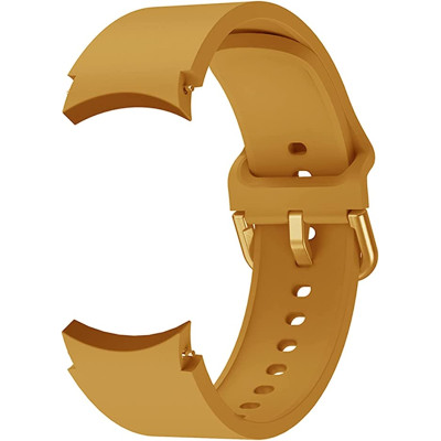 Ремешок силиконовый BeWatch Samsung Galaxy Watch 4 / 5 / Pro SoftTouch Желтый (0139307)