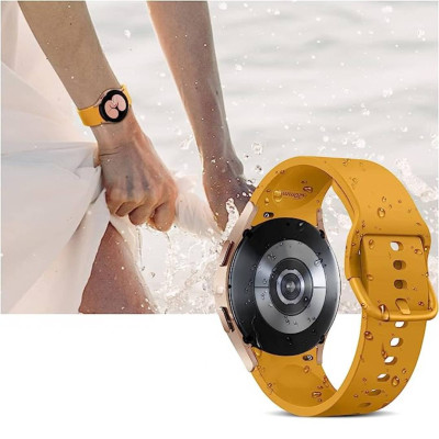 Ремешок силиконовый BeWatch Samsung Galaxy Watch 4 / 5 / Pro SoftTouch Желтый (0139307)