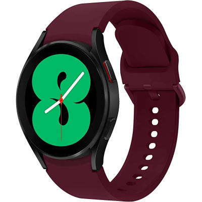 Ремешок силиконовый BeWatch Samsung Galaxy Watch 4 / 5 / Pro SoftTouch Бордовый (0139308)