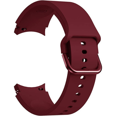 Ремешок силиконовый BeWatch Samsung Galaxy Watch 4 / 5 / Pro SoftTouch Бордовый (0139308) Ремешок силиконовый BeWatch Samsung Galaxy Watch 4 / 5 / Pro SoftTouch Бордовый (0139308)