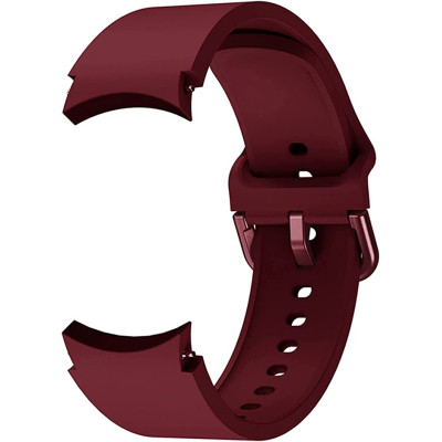 Ремешок силиконовый BeWatch Samsung Galaxy Watch 4 / 5 / Pro SoftTouch Бордовый (0139308) Ремешок силиконовый BeWatch Samsung Galaxy Watch 4 / 5 / Pro SoftTouch Бордовый (0139308)