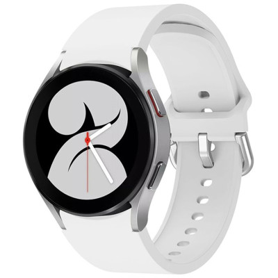 Ремешок силиконовый BeWatch Samsung Galaxy Watch 4 / 5 / Pro SoftTouch Белый (0139303)
