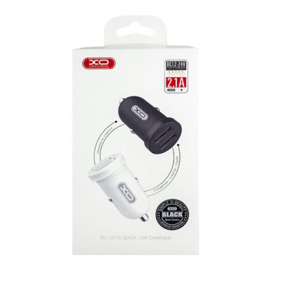 Автомобильное зарядное устройство XO CC18 Dual 2USB 2.1A Черный Автомобильное зарядное устройство XO CC18 Dual 2USB 2.1A Черный