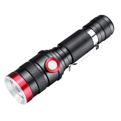 Тактический ручной фонарик X-Balog BL-736 T6 USB Black (3_03042)