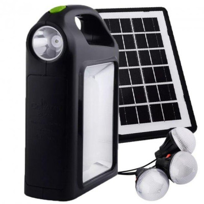Портативная система освещения CCLAMP CL-02 Фонарь + 3 LED лампы + солнечная панель (3_03156)