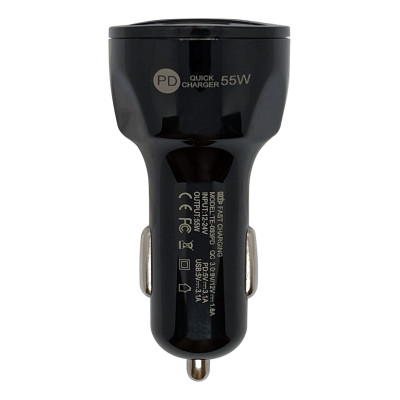 Автомобільний зарядний пристрій XON UniLink Type-C 20W PD20 + QC3.0 + 5V/3.1A Black (5060948063449)
