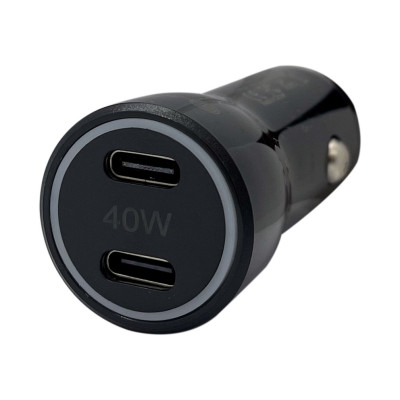 Автомобільний зарядний пристрій XON UniLink Type-C 40W 2 x PD20 Black (5060948063463)