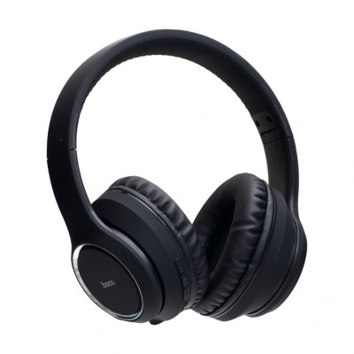 Беспроводные наушники Hoco W28 Bluetooth V5.0 250 mah 10h кабель Micro-USB/AUX Black