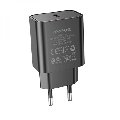 Сетевое зарядное устройство Borofone BA71A Power Type-C PD20W 3A Черный