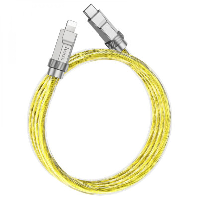 Кабель для передачи данных Hoco U113 Type C to iPhone Lightning U113 Solid Silicone PD 20W 1 м Gold Кабель для передачи данных Hoco U113 Type C to iPhone Lightning U113 Solid Silicone PD 20W 1 м Gold