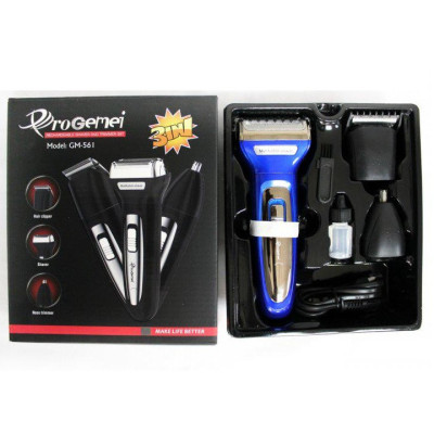 Електробритва Gemei GM-561 3в1 акумуляторна 3W Blue (3_02790) Електробритва Gemei GM-561 3в1 акумуляторна 3W Blue (3_02790)