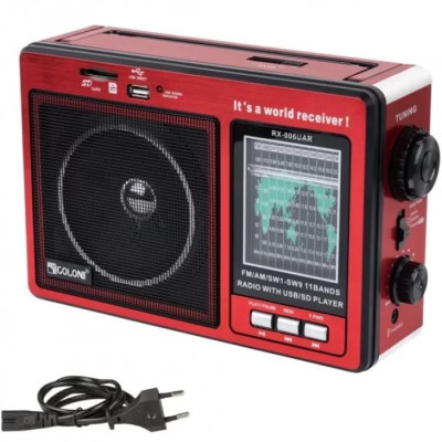 Радиоприемник Golon RX-006 MP3+USB+MicroSD от сети и батареек Red (3_03034) Радиоприемник Golon RX-006 MP3+USB+MicroSD от сети и батареек Red (3_03034)