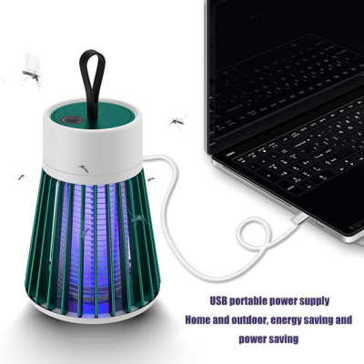Ловушка-лампа от насекомых аккумуляторная Mosquito killing Lamp BG-002 LED USB Зеленая Ловушка-лампа от насекомых аккумуляторная Mosquito killing Lamp BG-002 LED USB Зеленая