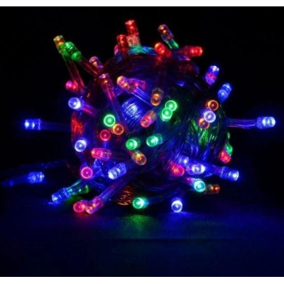 Светодиодная гирлянда Led на 300 светодиодов 22 м зеленый провод Мультицвет (6900323)