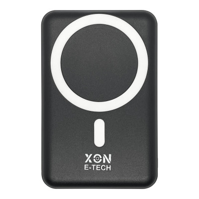 Портативная магнитная беспроводная батарея 5000 mAh с подставкой XON PowerBank Magsafe Stand (YC5G2) 15W Black (5060948063142)