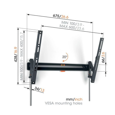 Крепление Vogels TVM 3613 Black (6816010) Крепление Vogels TVM 3613 Black (6816010)