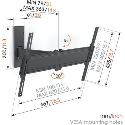 Крепление Vogels TVM 1623 Black (6833589) Крепление Vogels TVM 1623 Black (6833589)