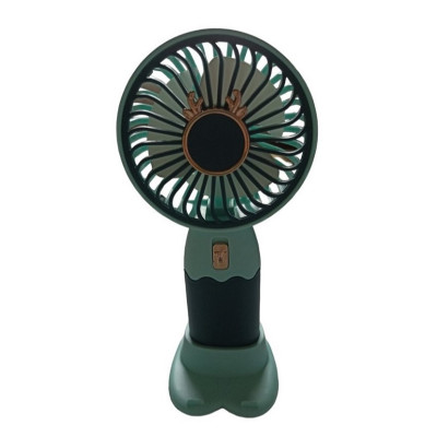 Вентилятор ручной аккумуляторный Mini Fan ZB088C USB Сине-бирюзовый
