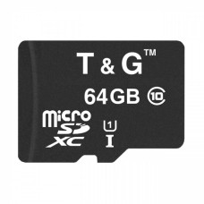 Карта памяти T&G Micro SDXC 64gb UHS-1 10 Class Черный