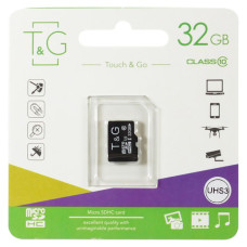 Карта памяти T&G Micro SDHC 32gb UHS-1 10 Class Черный