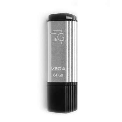 Флешка ЮСБ T&G Vega 121 USB Flash Drive 2.0 64 Гб Steel