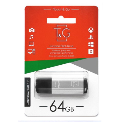 Флешка ЮСБ T&G Vega 121 USB Flash Drive 2.0 64 Гб Steel Флешка ЮСБ T&G Vega 121 USB Flash Drive 2.0 64 Гб Steel