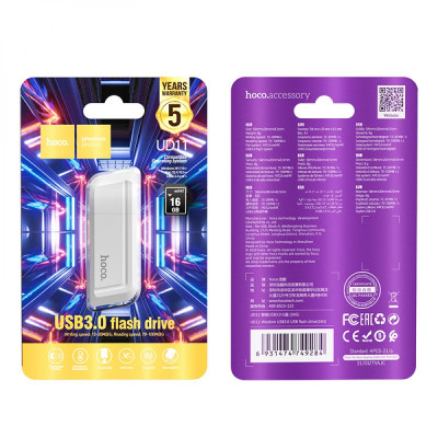 USB-накопитель Hoco UD11 USB3.0 16Gb USB Flash Drive 3.0 16 Гб White