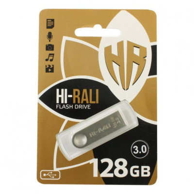 USB-накопитель Hi-Rali Shuttle 128gb USB Flash Drive 3.0 128Гб Стальной