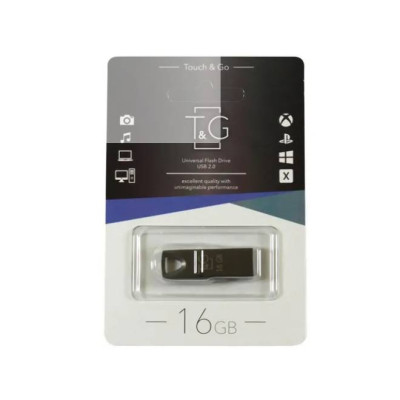 USB-накопитель T&G 16Gb Metal 117 USB Flash Drive 2.0 16 Гб Black