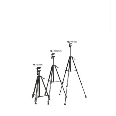 Штатив для смартфона камери та фотоапарата TRIPOD 3366 Чорний Штатив для смартфона камери та фотоапарата TRIPOD 3366 Чорний