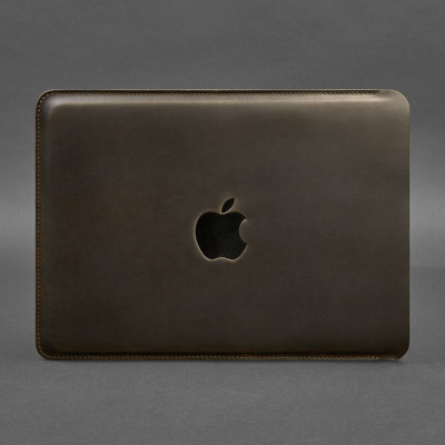 Кожаный чехол для MacBook 13 дюйм Темно-коричневый Crazy Horse BlankNote Кожаный чехол для MacBook 13 дюйм Темно-коричневый Crazy Horse BlankNote