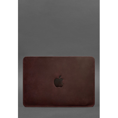Кожаный чехол для MacBook 13 дюйм Бордовый Crazy Horse BlankNote Кожаный чехол для MacBook 13 дюйм Бордовый Crazy Horse BlankNote